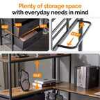 Lit mezzanine double noir avec bureau en L pour enfants et adolescents – Lit superposé en métal avec 3 tiroirs de rangement