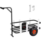 VEVOR Beach Fishing Cart, 200 lbs Load Capacity, Fish and Marine Cart with Two 11 Big Wheels Rubber Balloon Tires for Sand, Pier Wagon Trolley