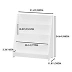Étagère à livres pour enfants à 4 niveaux, étagère de rangement d'angle, étagère en bois pour bébés et tout-petits, présentoir à livres stable pour salles de classe, salles de jeux