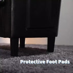 Fauteuil club avec accoudoirs incurvés et dossier enveloppant – Chaise d'appoint pour salon et chambre à coucher