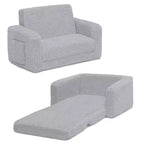 Delta Children Cozee Kids Plush 2-in-1 Convertible Chair to Lounger