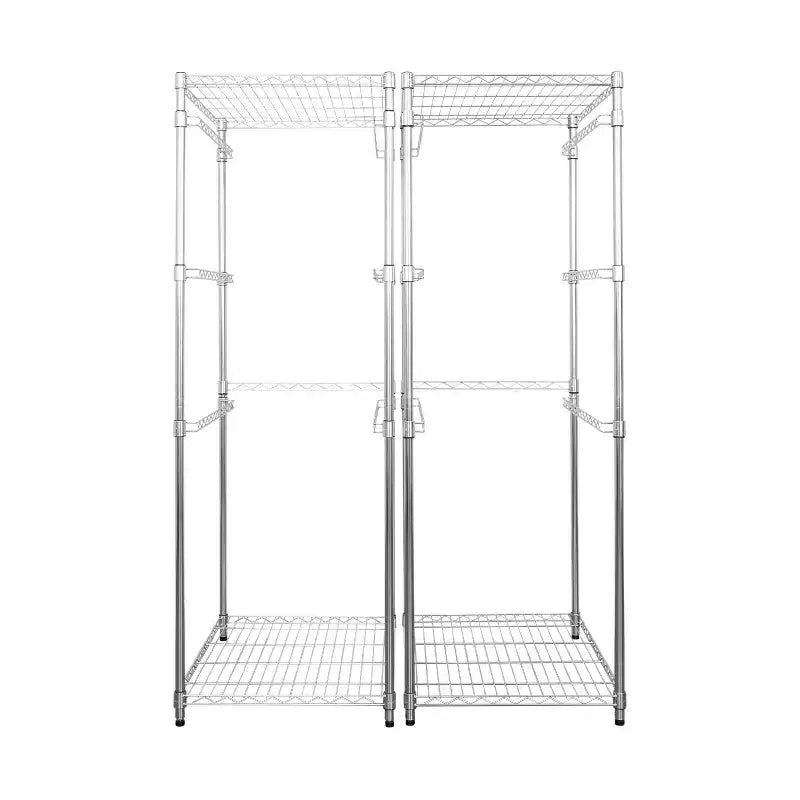 27 Gallon Storage Bin Rack – 2 Pack, Freestanding Garage & Basement Organizer