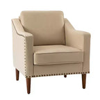 Bonita Vegan Leather Armchair with Solid Wood LegsHULALA HOME