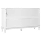 Commode à 7 tiroirs pour chambre à coucher – Finition peinture blanche avec pieds en bois distinctifs