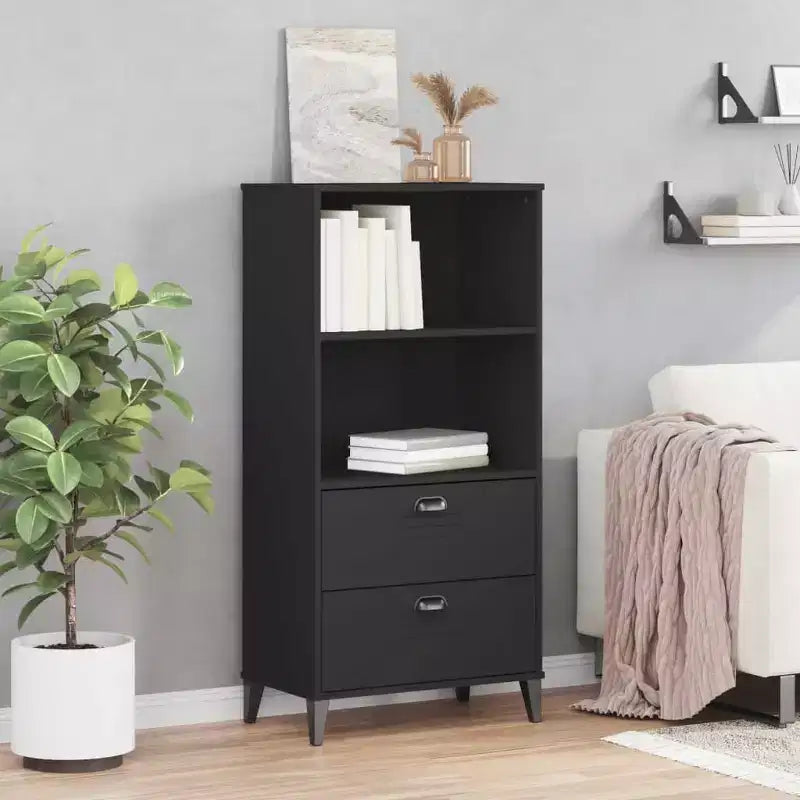 Freestanding Bookcase Storage Bookshelf Display Rack – Solid Pine Wood for Office & Home