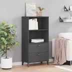 Étagère de rangement autoportante – Bois de pin massif pour bureau et maison