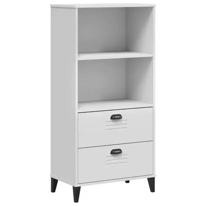vidaXL Bookcase Standing Storage Bookshelf Display Rack Office Solid Wood Pine