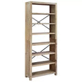 vidaXL Bookshelf Bookcase Display Shelf Rack for Living Room Solid Wood Acacia - 78.7