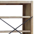 Étagère de présentation pour salon – 200 cm, en bois d'acacia massif