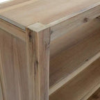 Étagère de présentation pour salon – 200 cm, en bois d'acacia massif