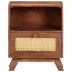 Table de chevet en manguier massif – 40 x 30 x 50 cm