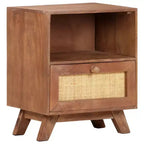 Table de chevet en manguier massif – 40 x 30 x 50 cm