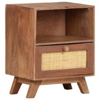 Table de chevet en manguier massif – 40 x 30 x 50 cm
