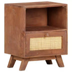 Table de chevet en manguier massif – 40 x 30 x 50 cm