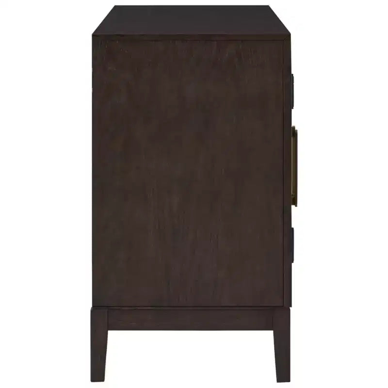 Brown & Beige Dining Server Buffet Sideboard with Storage
