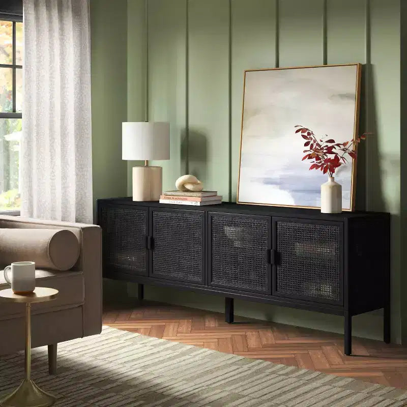 TV Stand for TVs up to 70" – Modern Media Console with Storage