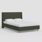 Encino Upholstered Wingback Platform Bed in Dry Classic Velvet - Threshold designed with Studio McGee